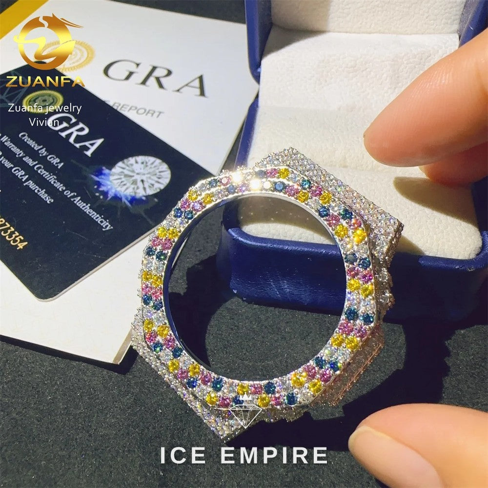 Iced Out 925 Silver Moissanite Watch