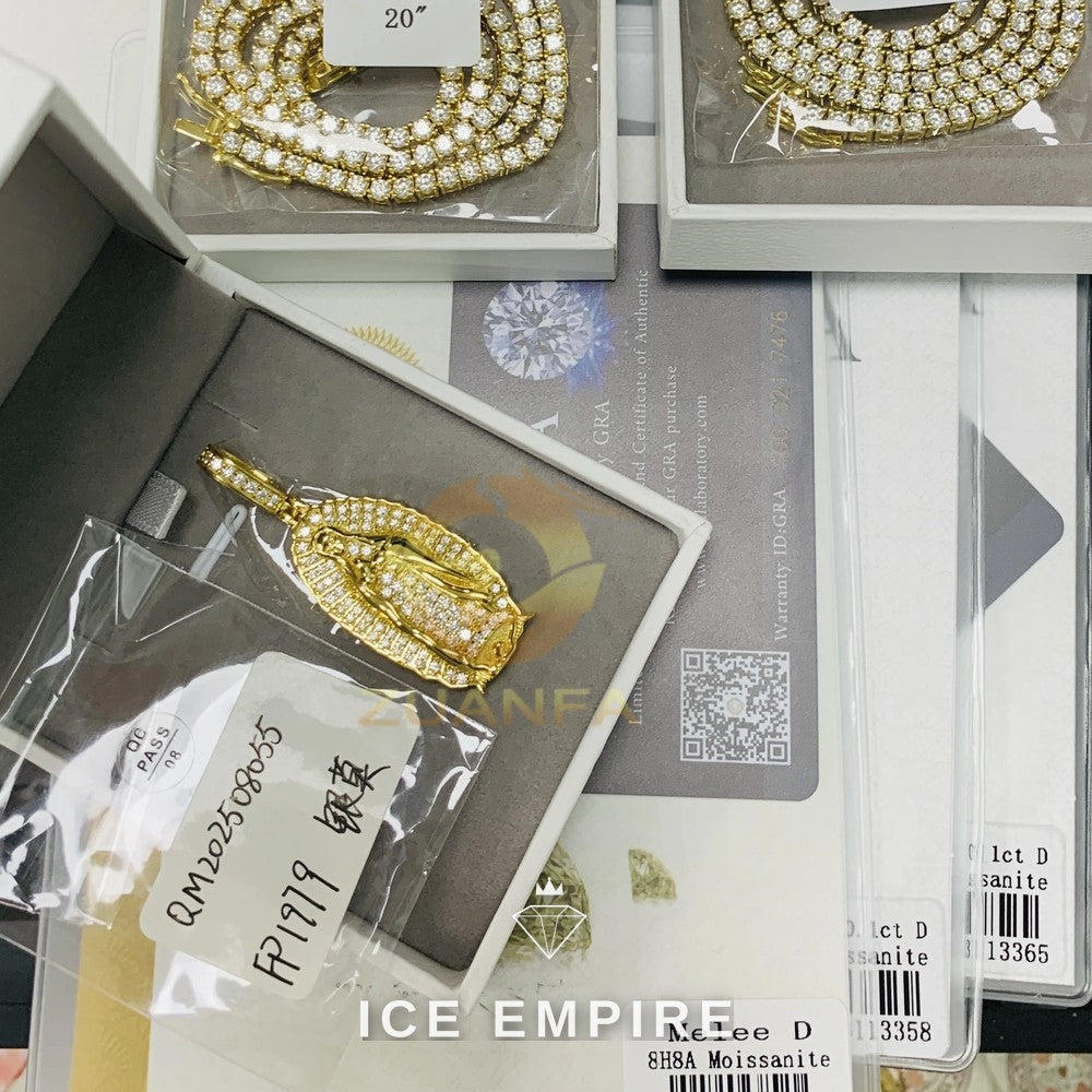 Iced Out Gold Plated Pendant