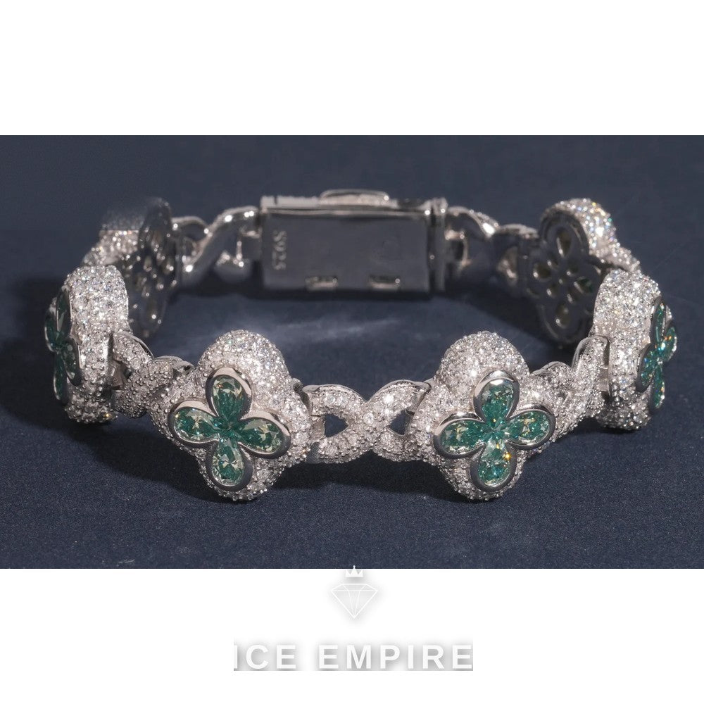 Iced Out 925 Silver Moissanite Cuban Chain