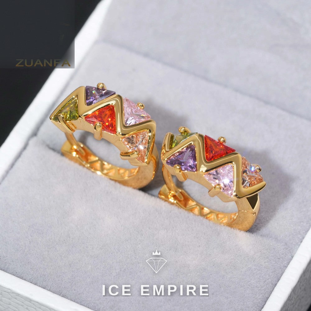 Iced Out 925 Silver Moissanite Ring