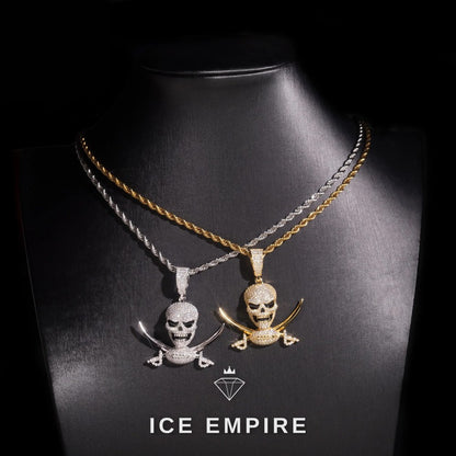 Iced Out Baguette Gold Plated Moissanite Pendant