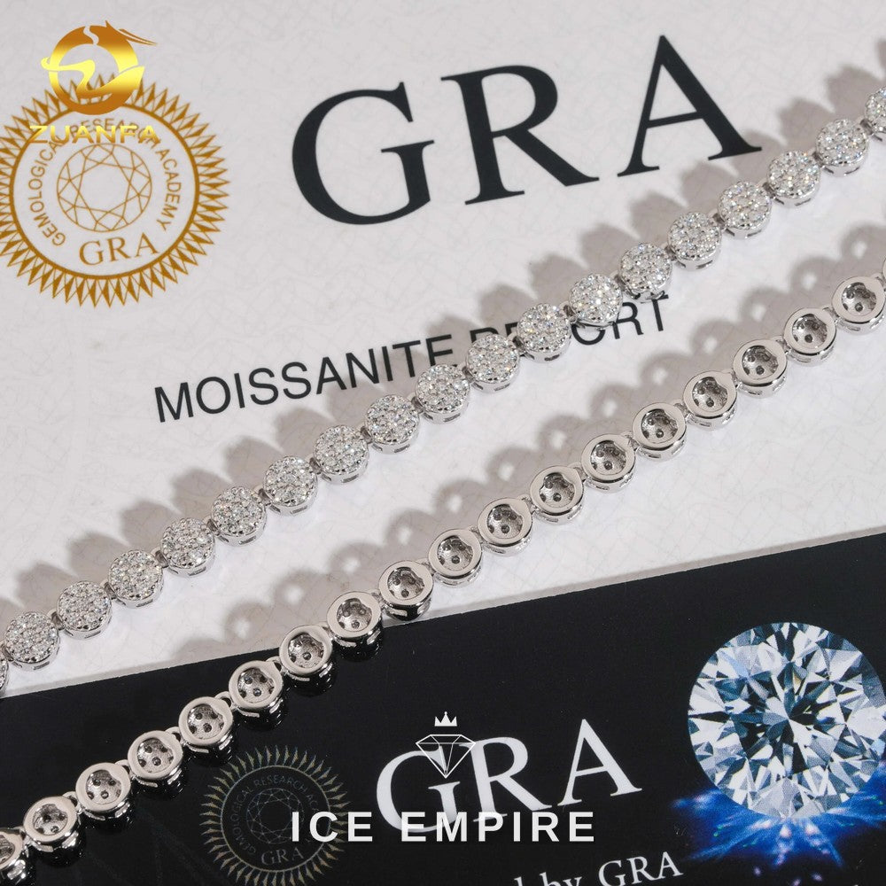 Iced Out Rose Gold Plated Moissanite Cuban Chain
