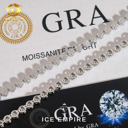 Iced Out Rose Gold Plated Moissanite Cuban Chain