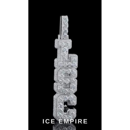 Iced Out Cross 925 Silver Moissanite Pendant