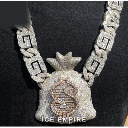 Iced Out 925 Silver Pendant