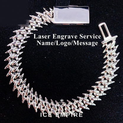 Iced Out Rose Gold Plated Moissanite Cuban Chain