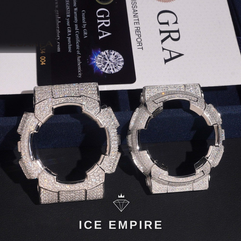 Iced Out 925 Silver Moissanite Watch