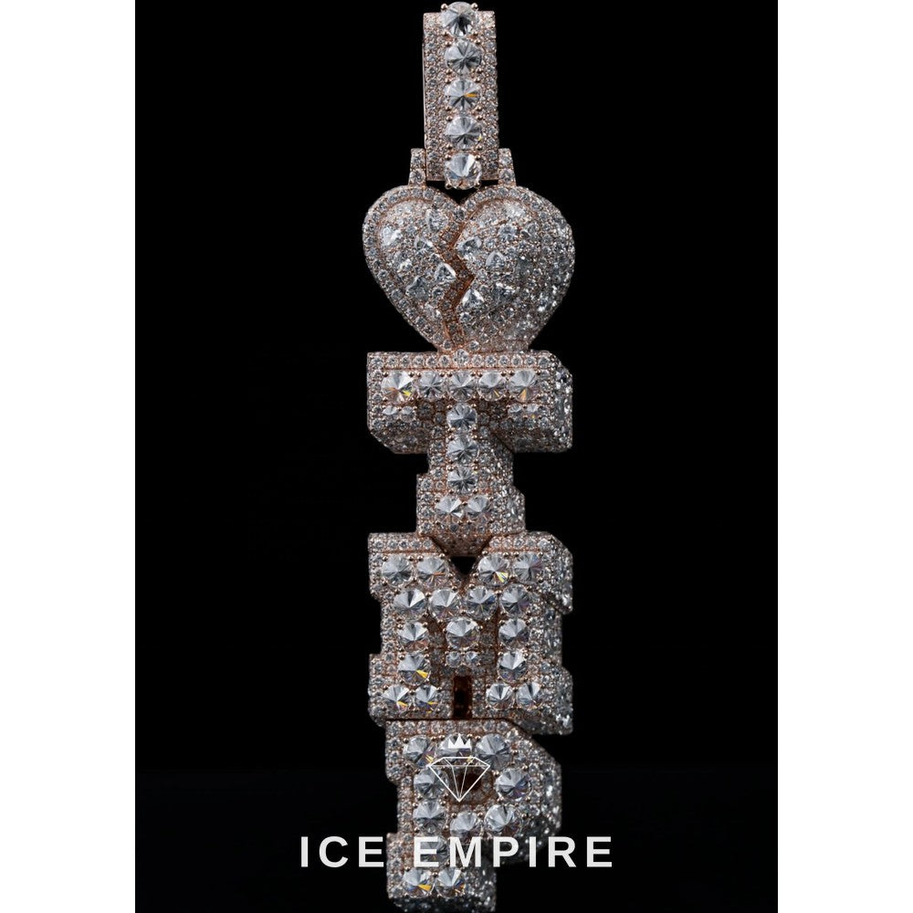 Iced Out Cross 925 Silver Moissanite Pendant