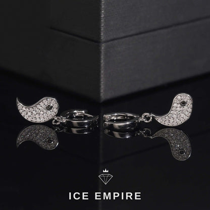 Iced Out 925 Silver Moissanite Earrings