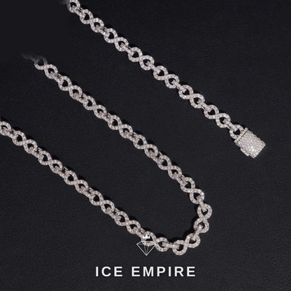 Iced Out Rose Gold Plated Moissanite Cuban Chain
