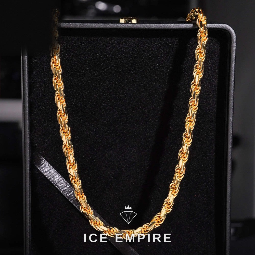 Iced Out 925 Silver Moissanite Cuban Chain
