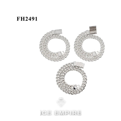 Iced Out Rose Gold Plated Moissanite Cuban Chain