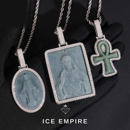 Iced Out Cross 925 Silver Moissanite Pendant