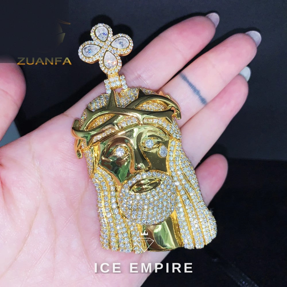 Iced Out 925 Silver Pendant