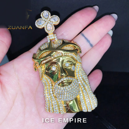 Iced Out 925 Silver Pendant