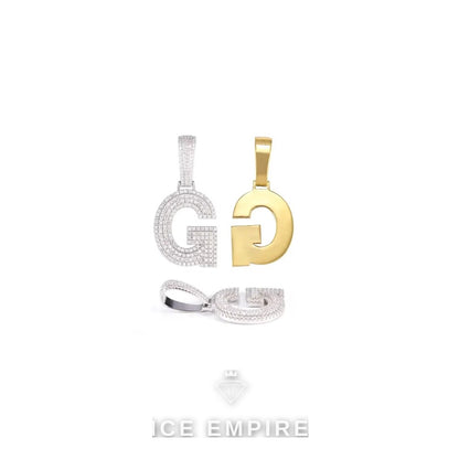 Iced Out 925 Silver Moissanite Pendant