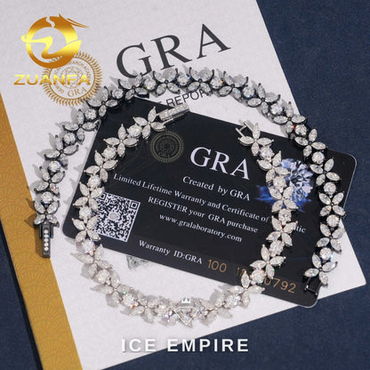 Iced Out Gold Plated Moissanite Tennis Bracelet