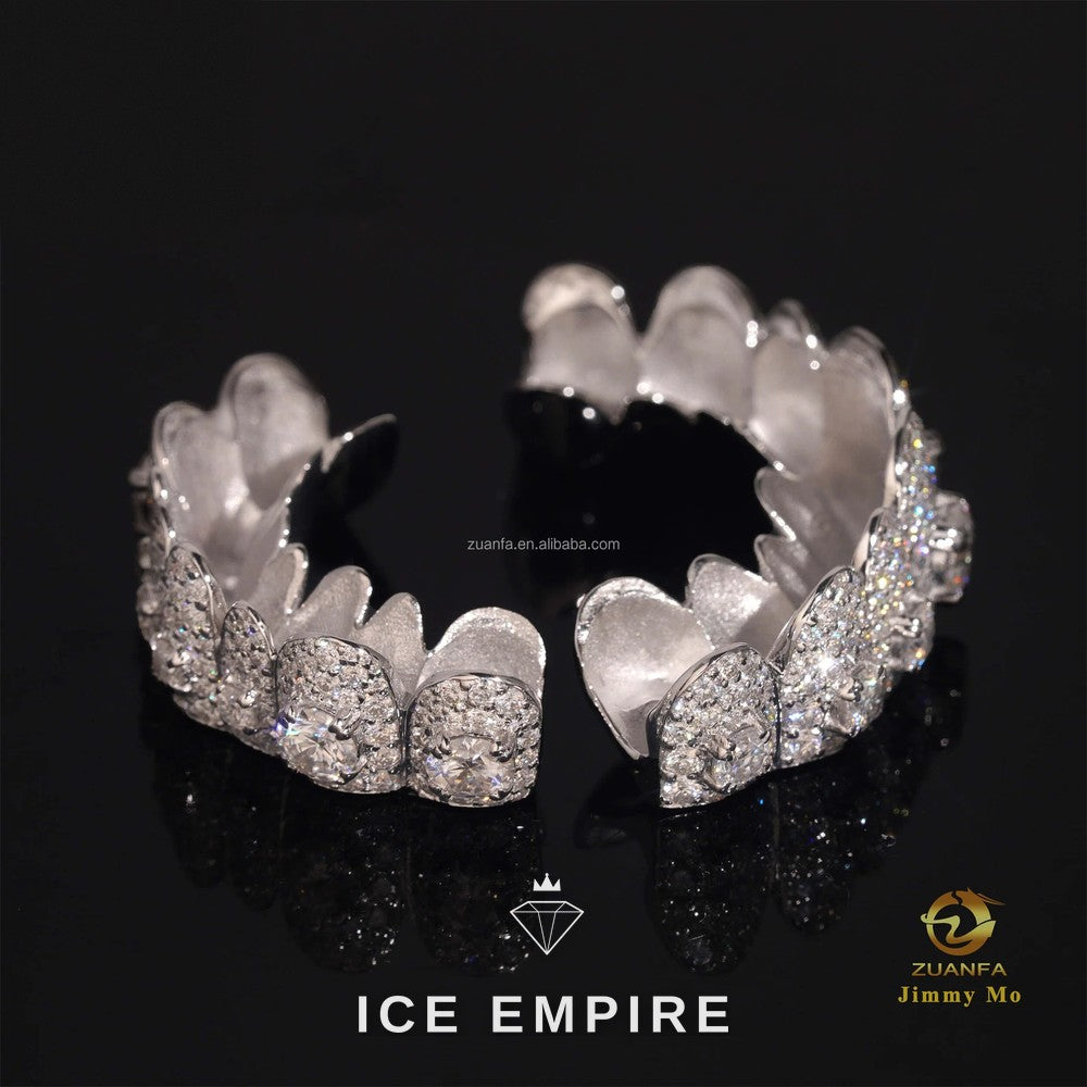 Iced Out Gold Plated Moissanite Grillz