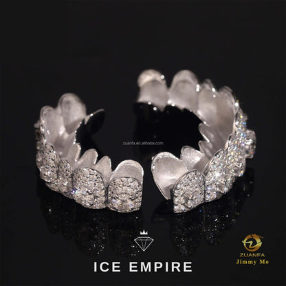 Iced Out Gold Plated Moissanite Grillz