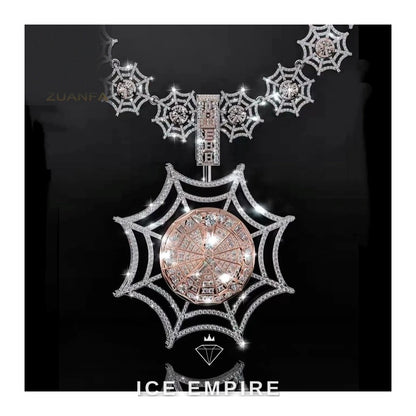 Iced Out Cross 925 Silver Moissanite Pendant