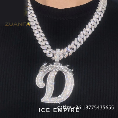 Iced Out Rose Gold Plated Moissanite Cuban Chain