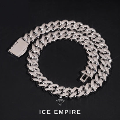 Iced Out Rose Gold Plated Moissanite Cuban Chain