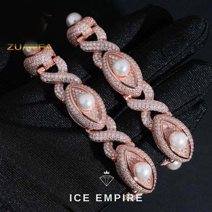 Iced Out 925 Silver Cuban Chain