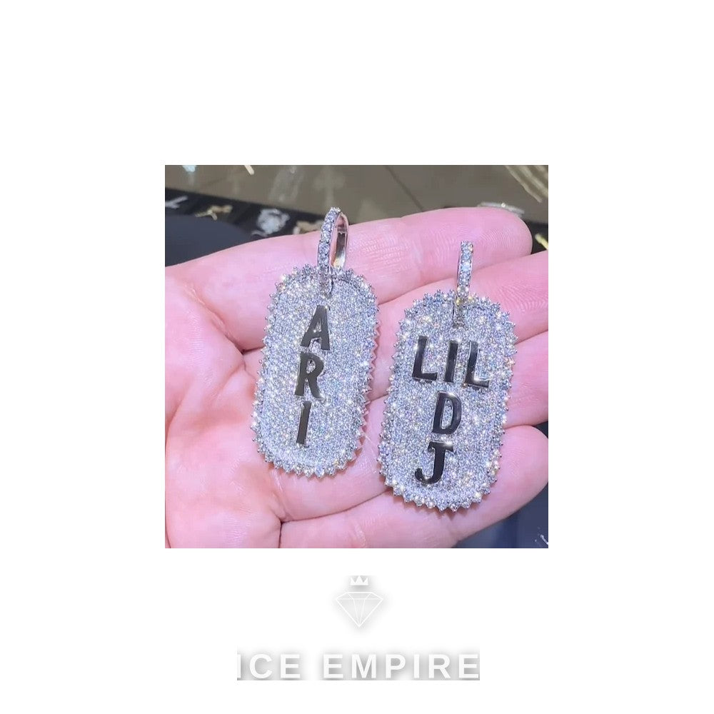 Iced Out Rose Gold Plated Moissanite Pendant