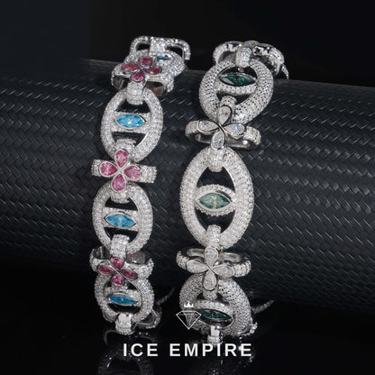 Iced Out 925 Silver Moissanite Bracelet