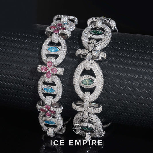 Iced Out 925 Silver Moissanite Bracelet