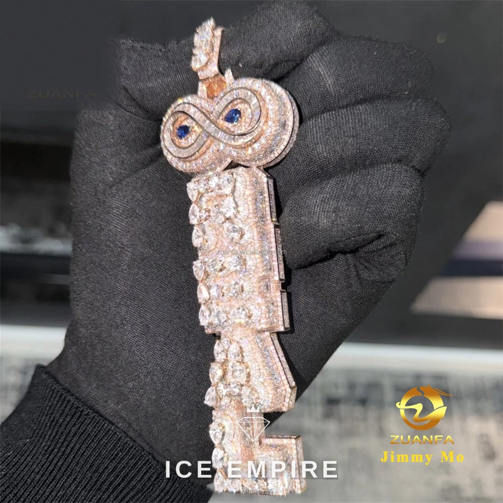 Iced Out 925 Silver Moissanite Pendant
