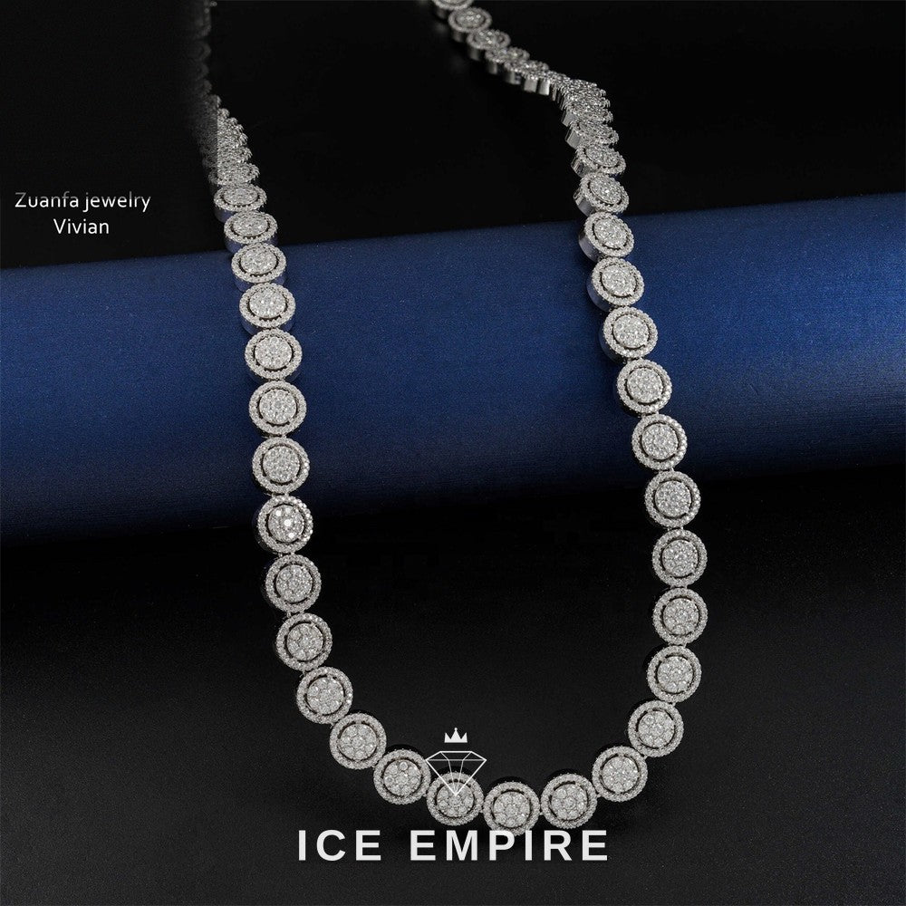 Iced Out Rose Gold Plated Moissanite Cuban Chain