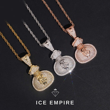 Iced Out 925 Silver Pendant