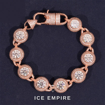 Iced Out 925 Silver Moissanite Cuban Chain