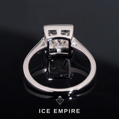 Iced Out 18K Gold Moissanite Wedding Band