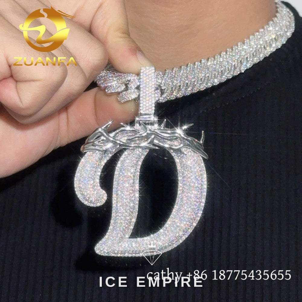 Iced Out Rose Gold Plated Moissanite Cuban Chain