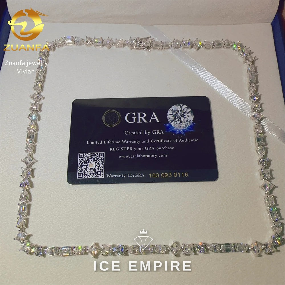 Iced Out Rose Gold Plated Moissanite Cuban Chain