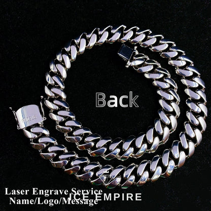 Iced Out Rose Gold Moissanite Cuban Chain