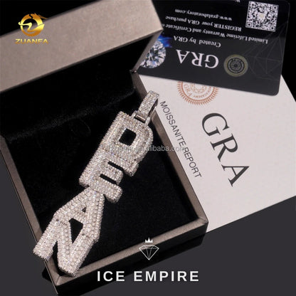 Iced Out Baguette Gold Plated Pendant