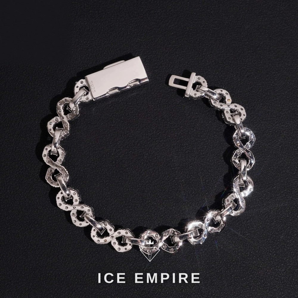 Iced Out 925 Silver Moissanite Cuban Chain