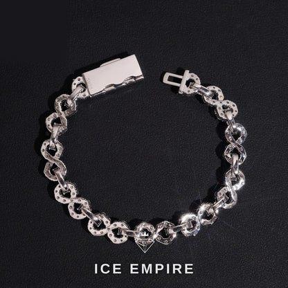 Iced Out 925 Silver Moissanite Cuban Chain