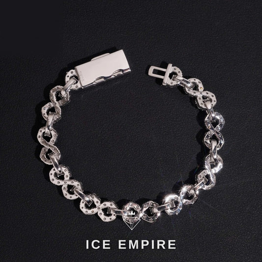 Iced Out 925 Silver Moissanite Cuban Chain
