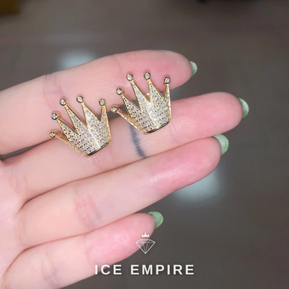 Iced Out 925 Silver Moissanite Earrings