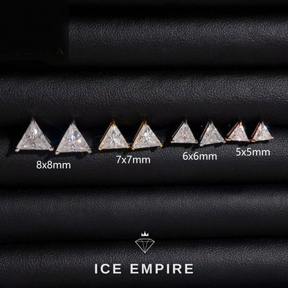 Iced Out 925 Silver Moissanite Earrings