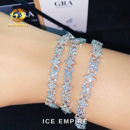 Iced Out Rose Gold Plated Moissanite Cuban Chain