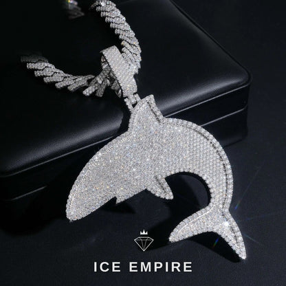 Iced Out Gold Plated Moissanite Pendant