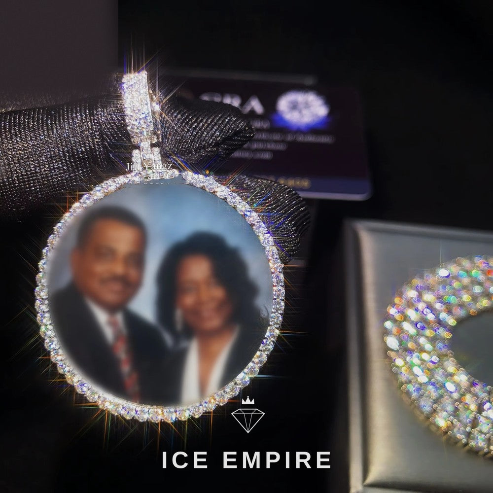 Iced Out 925 Silver Pendant