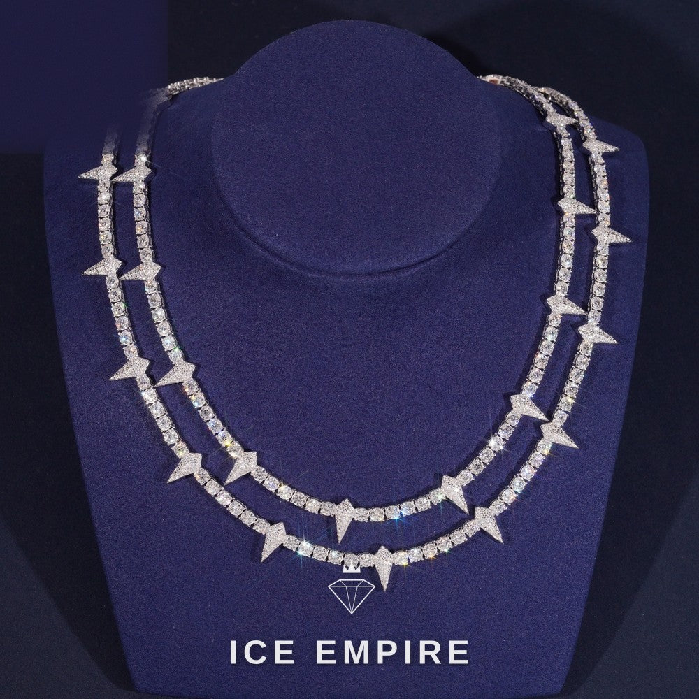 Iced Out Rose Gold Plated Moissanite Cuban Chain