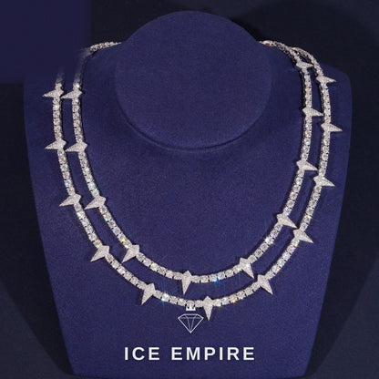 Iced Out Rose Gold Plated Moissanite Cuban Chain