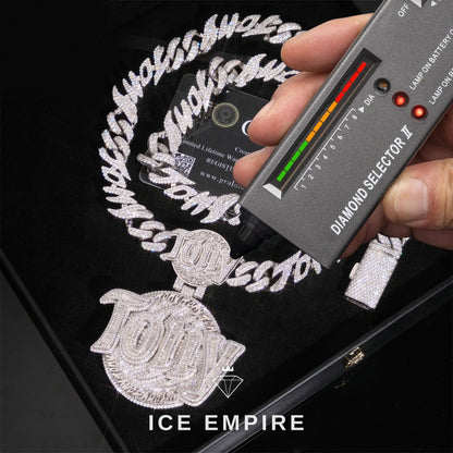 Iced Out Rose Gold Plated Pendant